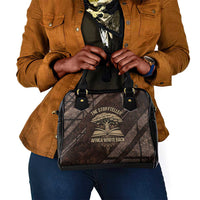 Chinua Achebe Shoulder Handbag with Tribal Symbol Design, The Storyteller Quote and Africa Wrote Back - Wonder Print Shop