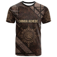 Chinua Achebe T shirt with Tribal Symbol Design, The Storyteller Quote and Africa Wrote Back - Wonder Print Shop