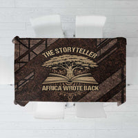 Chinua Achebe Tablecloth with Tribal Symbol Design, The Storyteller Quote and Africa Wrote Back - Wonder Print Shop