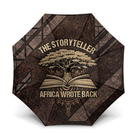 Chinua Achebe Umbrella with Tribal Symbol Design, The Storyteller Quote and Africa Wrote Back - Wonder Print Shop