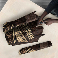 Chinua Achebe Umbrella with Tribal Symbol Design, The Storyteller Quote and Africa Wrote Back - Wonder Print Shop