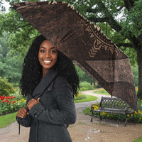 Chinua Achebe Umbrella with Tribal Symbol Design, The Storyteller Quote and Africa Wrote Back - Wonder Print Shop