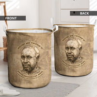 Ngugi wa Thiong O Laundry Basket Vintage Map Ancient African Library - Decolonising the Mind - Wonder Print Shop