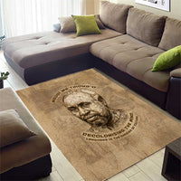 Ngugi wa Thiong O Area Rug Vintage Map Ancient African Library - Decolonising the Mind - Wonder Print Shop