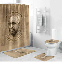 Ngugi wa Thiong O Bathroom Set Vintage Map Ancient African Library - Decolonising the Mind - Wonder Print Shop