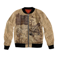 Ngugi wa Thiong O Bomber Jacket Vintage Map Ancient African Library - Decolonising the Mind - Wonder Print Shop