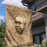 Ngugi wa Thiong O Garden Flag Vintage Map Ancient African Library - Decolonising the Mind - Wonder Print Shop