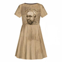 Ngugi wa Thiong O Kid Short Sleeve Dress Vintage Map Ancient African Library - Decolonising the Mind - Wonder Print Shop