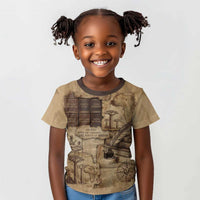 Ngugi wa Thiong O Kid T shirt Vintage Map Ancient African Library - Decolonising the Mind - Wonder Print Shop
