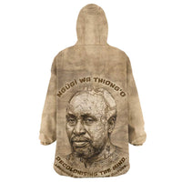Ngugi wa Thiong O Kid Wearable Blanket Hoodie Vintage Map Ancient African Library - Decolonising the Mind - Wonder Print Shop