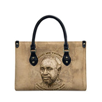 Ngugi wa Thiong O Leather Bag Vintage Map Ancient African Library - Decolonising the Mind - Wonder Print Shop