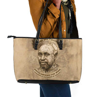 Ngugi wa Thiong O Leather Tote Bag Vintage Map Ancient African Library - Decolonising the Mind - Wonder Print Shop