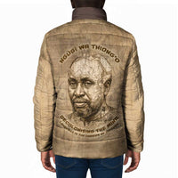 Ngugi wa Thiong O Padded Jacket Vintage Map Ancient African Library - Decolonising the Mind - Wonder Print Shop