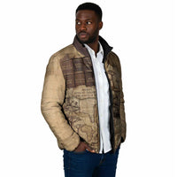 Ngugi wa Thiong O Padded Jacket Vintage Map Ancient African Library - Decolonising the Mind - Wonder Print Shop