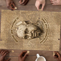 Ngugi wa Thiong O Puzzle Vintage Map Ancient African Library - Decolonising the Mind - Wonder Print Shop