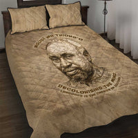Ngugi wa Thiong O Quilt Bed Set Vintage Map Ancient African Library - Decolonising the Mind - Wonder Print Shop