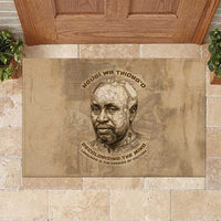 Ngugi wa Thiong O Rubber Doormat Vintage Map Ancient African Library - Decolonising the Mind - Wonder Print Shop