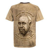 Ngugi wa Thiong O Rugby Jersey Vintage Map Ancient African Library - Decolonising the Mind - Wonder Print Shop