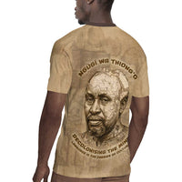 Ngugi wa Thiong O Rugby Jersey Vintage Map Ancient African Library - Decolonising the Mind - Wonder Print Shop
