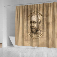 Ngugi wa Thiong O Shower Curtain Vintage Map Ancient African Library - Decolonising the Mind - Wonder Print Shop