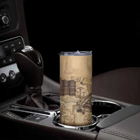 Ngugi wa Thiong O Skinny Tumbler Vintage Map Ancient African Library - Decolonising the Mind - Wonder Print Shop