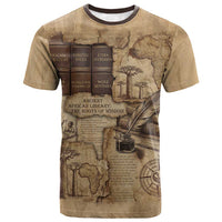 Ngugi wa Thiong O T shirt Vintage Map Ancient African Library - Decolonising the Mind - Wonder Print Shop