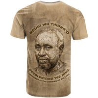 Ngugi wa Thiong O T shirt Vintage Map Ancient African Library - Decolonising the Mind - Wonder Print Shop