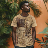 Ngugi wa Thiong O T shirt Vintage Map Ancient African Library - Decolonising the Mind - Wonder Print Shop