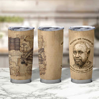Ngugi wa Thiong O Tumbler Cup Vintage Map Ancient African Library - Decolonising the Mind - Wonder Print Shop