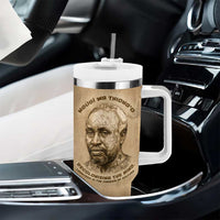 Ngugi wa Thiong O Tumbler With Handle Vintage Map Ancient African Library - Decolonising the Mind - Wonder Print Shop