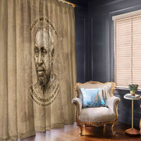 Ngugi wa Thiong O Window Curtain Vintage Map Ancient African Library - Decolonising the Mind - Wonder Print Shop