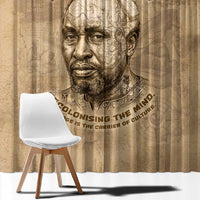 Ngugi wa Thiong O Window Curtain Vintage Map Ancient African Library - Decolonising the Mind - Wonder Print Shop