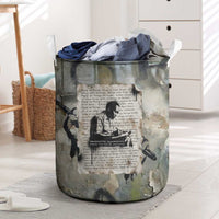 Ngugi wa Thiong O Laundry Basket Graffiti Resist Statement Ink Pen Revolution Fist Literary Activism - Wonder Print Shop