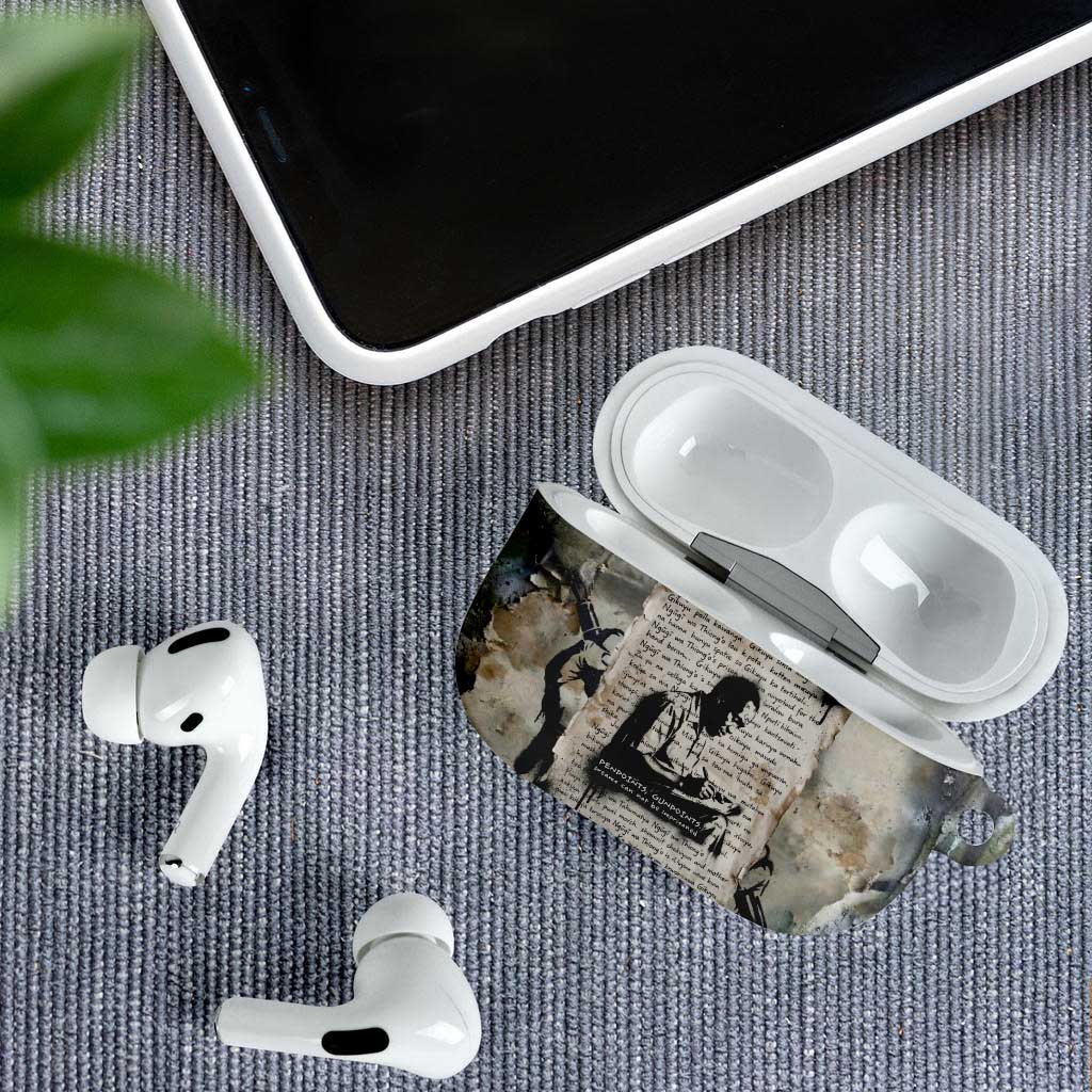 Ngugi wa Thiong O AirPods Case Graffiti Resist Statement Ink Pen Revolution Fist Literary Activism - Wonder Print Shop