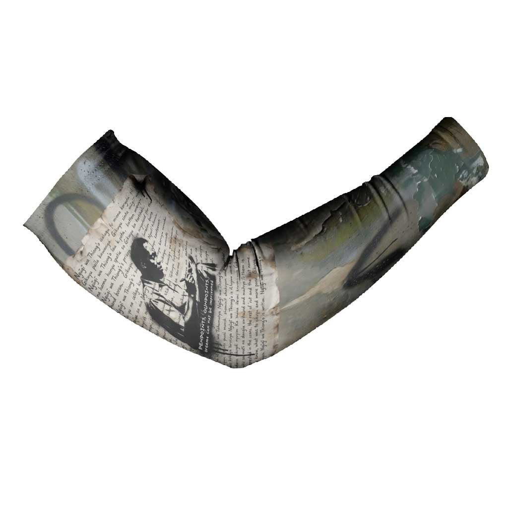 Ngugi wa Thiong O Arm Sleeves Graffiti Resist Statement Ink Pen Revolution Fist Literary Activism - Wonder Print Shop