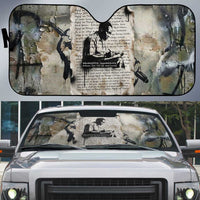 Ngugi wa Thiong O Auto Sun Shade Graffiti Resist Statement Ink Pen Revolution Fist Literary Activism - Wonder Print Shop