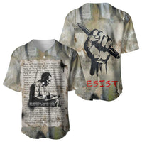 Ngugi wa Thiong O Baseball Jersey Graffiti Resist Statement Ink Pen Revolution Fist Literary Activism - Wonder Print Shop
