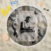 Ngugi wa Thiong O Beach Blanket Graffiti Resist Statement Ink Pen Revolution Fist Literary Activism - Wonder Print Shop