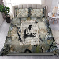 Ngugi wa Thiong O Bedding Set Graffiti Resist Statement Ink Pen Revolution Fist Literary Activism - Wonder Print Shop