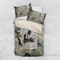 Ngugi wa Thiong O Bedding Set Graffiti Resist Statement Ink Pen Revolution Fist Literary Activism - Wonder Print Shop