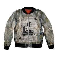 Ngugi wa Thiong O Bomber Jacket Graffiti Resist Statement Ink Pen Revolution Fist Literary Activism - Wonder Print Shop