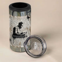 Ngugi wa Thiong O 4 in 1 Can Cooler Tumbler Graffiti Resist Statement Ink Pen Revolution Fist Literary Activism - Wonder Print Shop