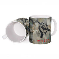 Ngugi wa Thiong O Ceramic Mug Graffiti Resist Statement Ink Pen Revolution Fist Literary Activism - Wonder Print Shop