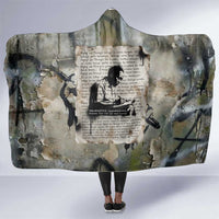 Ngugi wa Thiong O Hooded Blanket Graffiti Resist Statement Ink Pen Revolution Fist Literary Activism - Wonder Print Shop