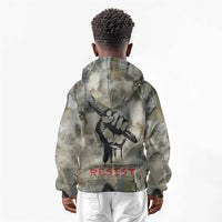 Ngugi wa Thiong O Kid Hoodie Graffiti Resist Statement Ink Pen Revolution Fist Literary Activism - Wonder Print Shop