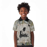 Ngugi wa Thiong O Kid Polo Shirt Graffiti Resist Statement Ink Pen Revolution Fist Literary Activism - Wonder Print Shop