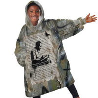 Ngugi wa Thiong O Kid Wearable Blanket Hoodie Graffiti Resist Statement Ink Pen Revolution Fist Literary Activism - Wonder Print Shop