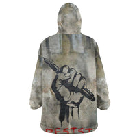 Ngugi wa Thiong O Kid Wearable Blanket Hoodie Graffiti Resist Statement Ink Pen Revolution Fist Literary Activism - Wonder Print Shop