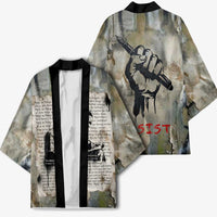 Ngugi wa Thiong O Kimono Graffiti Resist Statement Ink Pen Revolution Fist Literary Activism - Wonder Print Shop
