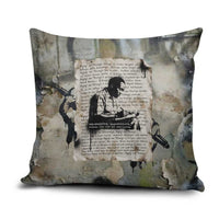 Ngugi wa Thiong O Pillow Cover Graffiti Resist Statement Ink Pen Revolution Fist Literary Activism - Wonder Print Shop
